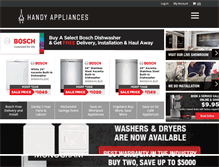 Tablet Screenshot of handyappliances.ca